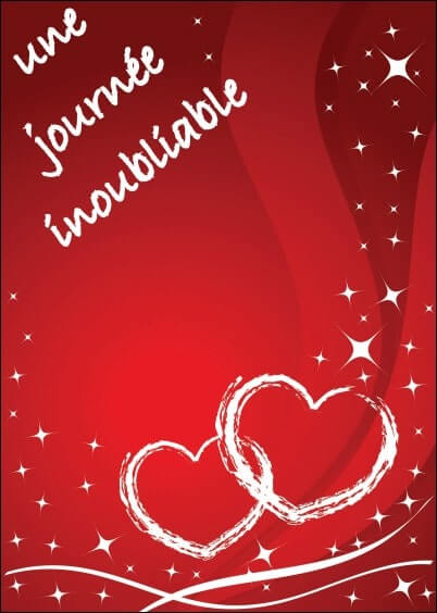 Cartes postales Remerciements de mariage : Coeurs rouges - Merci